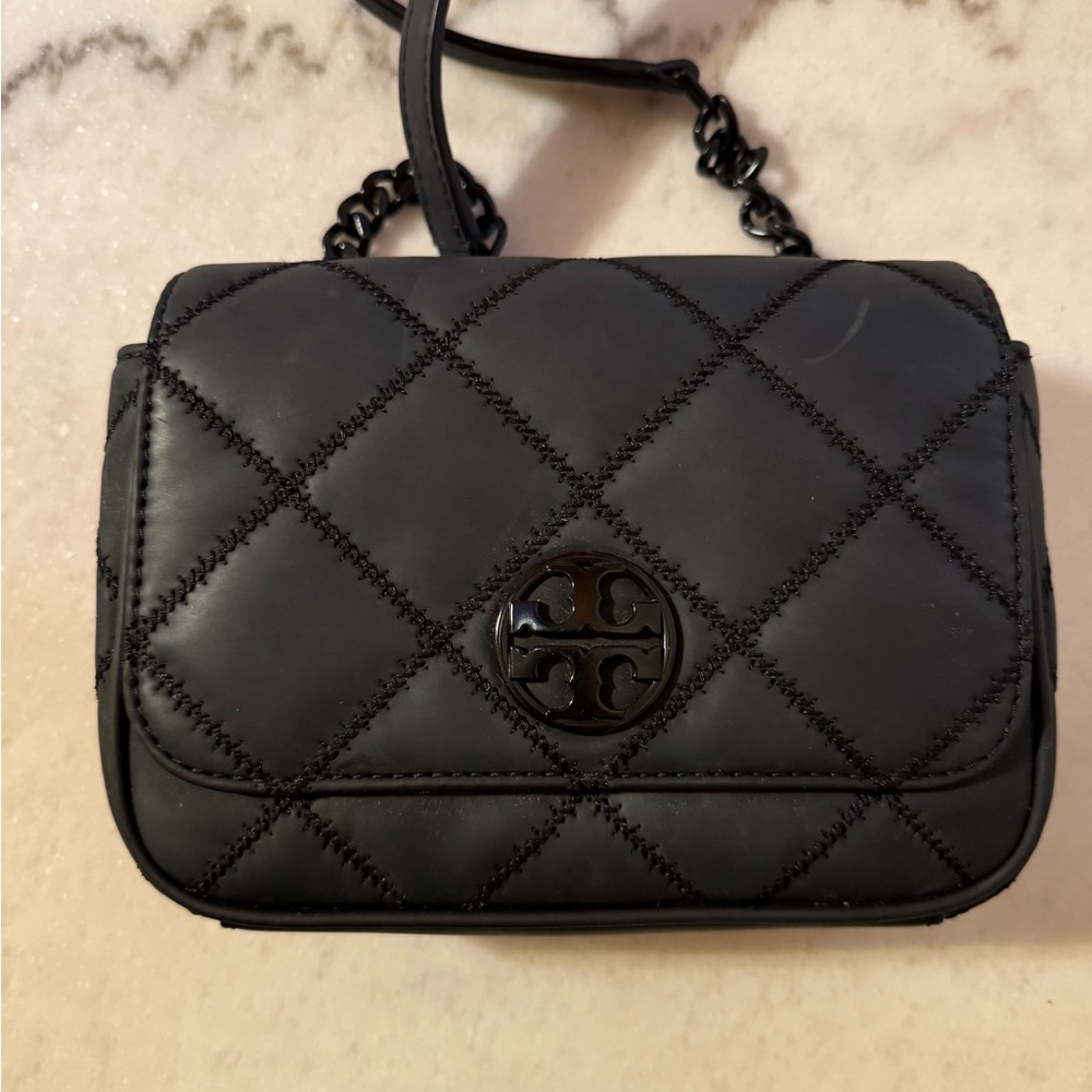 Tory Burch Black Quilted Crossbody Bag - Picture 2 of 5